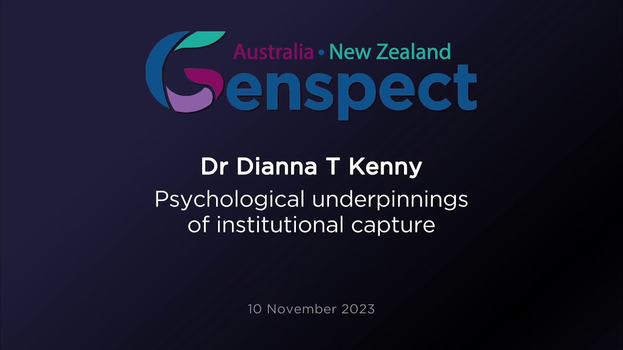 Psychological Underpinnings of Institutional Capture with Dr Dianna T ...