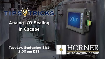 Tips & Tricks: Analog I/O Scaling in Cscape