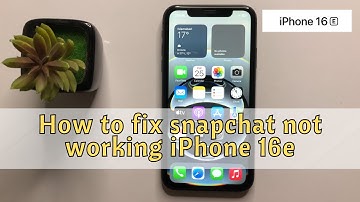 How to fix snapchat not working iPhone 16e #new