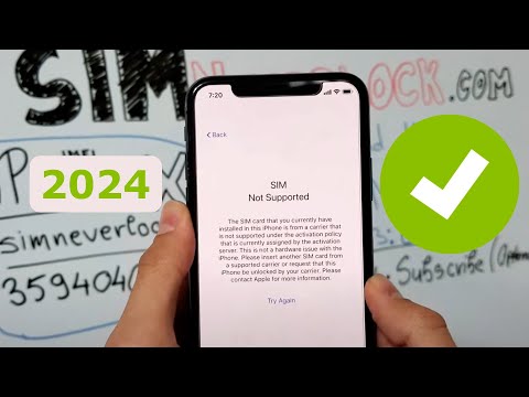 2020 Sim Not Supported SOLUTION & How to Unlock iPhone from Carrier - USE ANY SIM CARD!