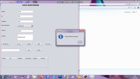 Demo Program Sistem Informasi Administrasi Keuangan Sekolah Pada SMP Muttaqien Jakarta Berbasis Java