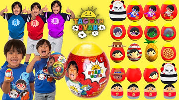 Tag with Ryan Mystery Surprise Egg Red Titan tagged Combo Panda All Characters Unlocked All Costumes