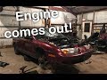 Pulling the engine on the Saturn wagon!