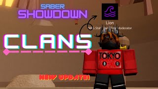 NEW CLANS in Saber Showdown! | How to join, create and display clans by Lion
