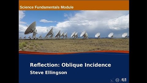 #158:  Reflection: Oblique Incidence