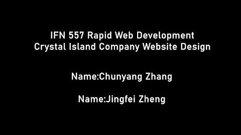 IFN557 Rapid Web Application Development - Assignment2 Web Site Introduction