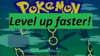 How to level up your pokemon faster in Emerald/Ruby/Sapphire screenshot 5