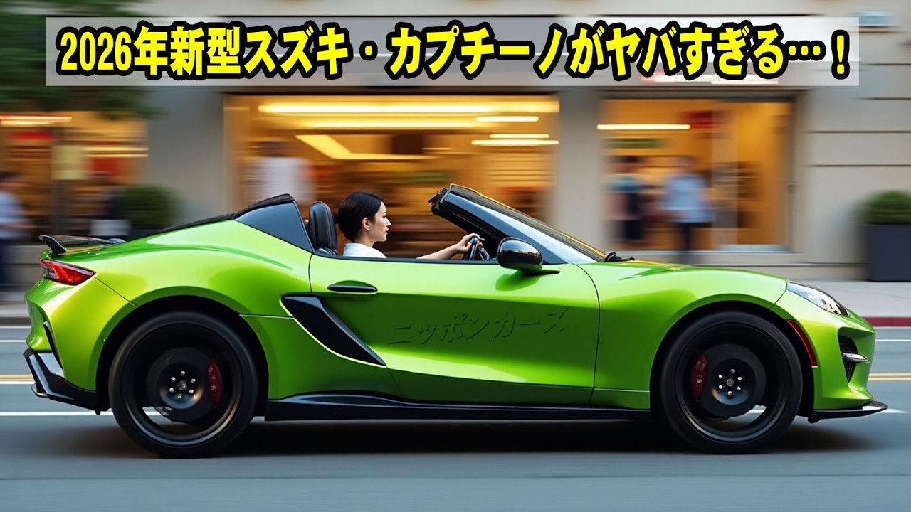 The new 2026 Suzuki Cappuccino is too awesome! It's a light car