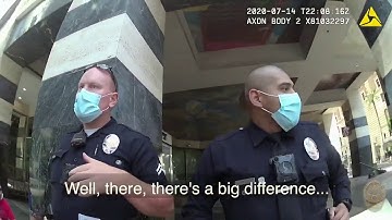 LAPD releases body cam video of struggle with man in wheel chair