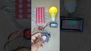 Powering A Voltmeter & 10 LED Light With Rack and Gear Motor Generator #dcmotor #tech #shorts