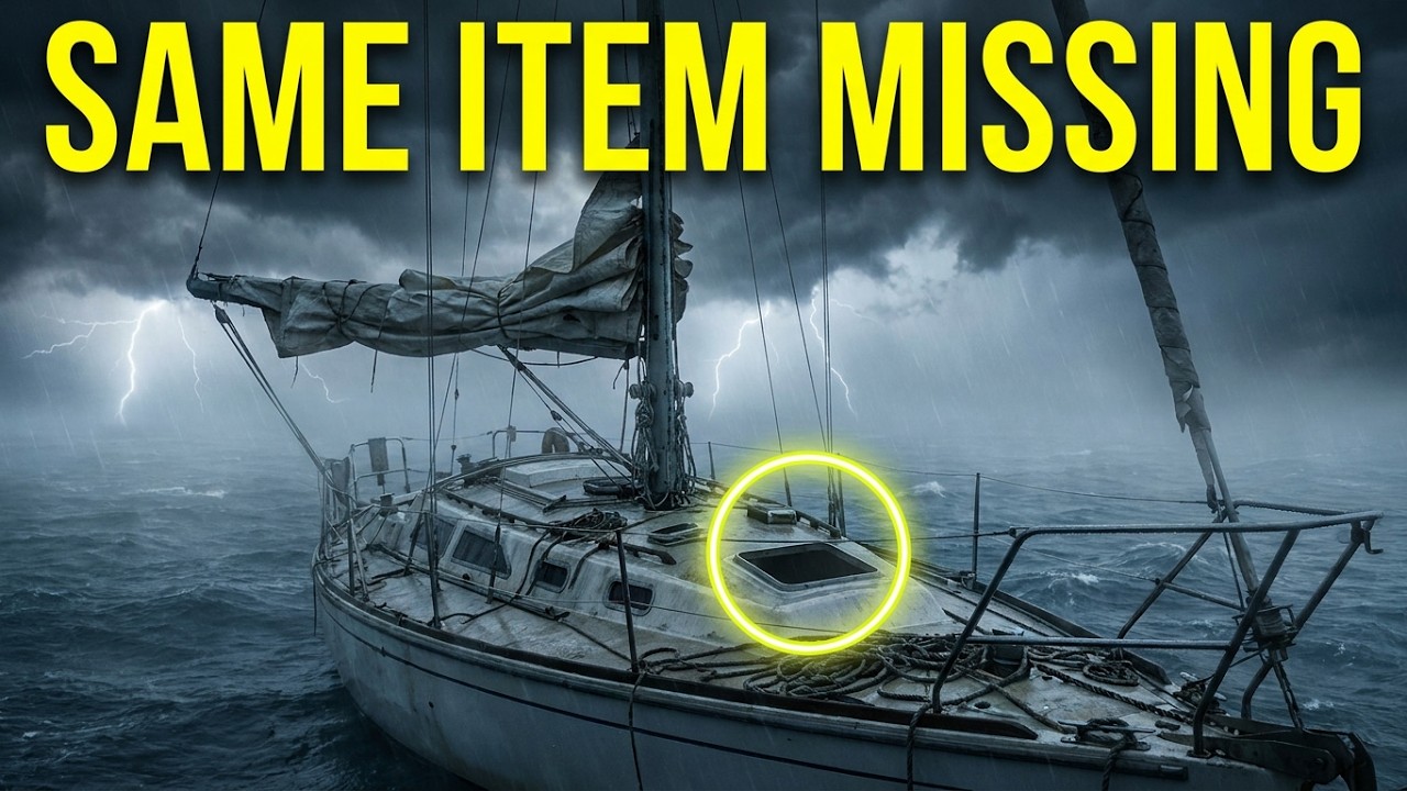 ⁣1 in 3 Sailboats Found Abandoned in the Pacific Has the Same Item Missing. Nobody Asks Why.