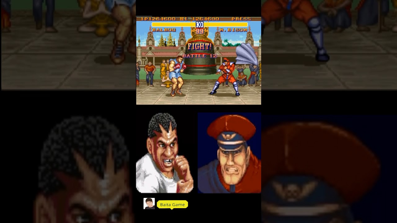 Balrog vs M. Bison 🔶️ Street Fighter II Champion Edition 🔶️