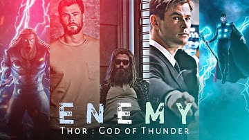 Enemy Ft. Thor ⚡| God of thunder ⚡ attitude status 😈😈 #thor #enemy #shorts #viralvideo #trending