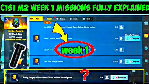 Season c1s1 M2 week 1 Missions explain)Pubg Mobile rp mission | Bgmi rp mission | M2 Pass Free Uc