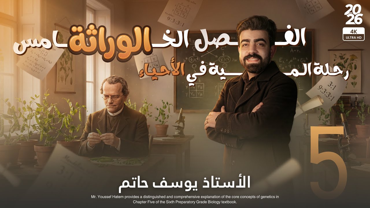 الوراثة ( الفصل الخامس ) المحاضرة 6 #مقدمة_لطيفة مع بعض الشرحيات الوزارية