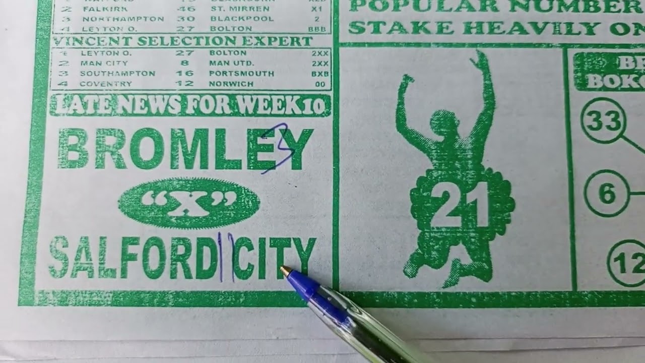 Week 10 2025/26 Uk Football ⚽ Pools Late News 🗞️ 