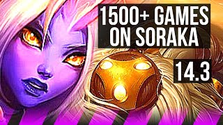 SORAKA & Zeri vs BARD & Smolder (SUP) | 1500+ games, 0/2/10 | KR Grandmaster | 14.3