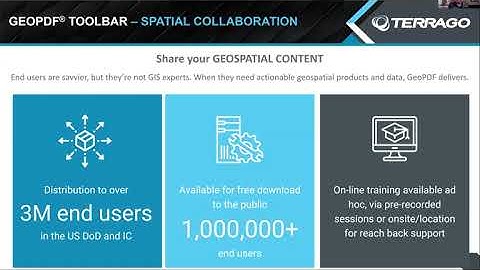 GeoPDF® Publisher for ArcGIS® Pro and SOCET GXP Demo Webinar
