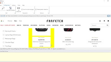 How to scrape data and images from farfetch using Webharvy
