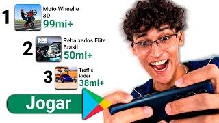 TESTEI OS JOGOS DE CARRO MAIS POPULARES DA PLAY STORE!!!