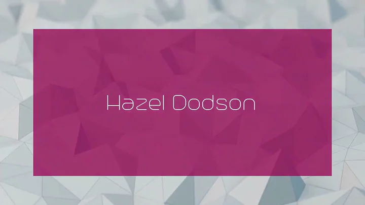 Hazel Dodson Photo 8