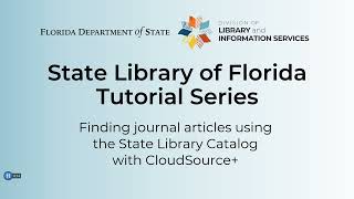 Finding journal articles in the State Library Catalog with CloudSource+