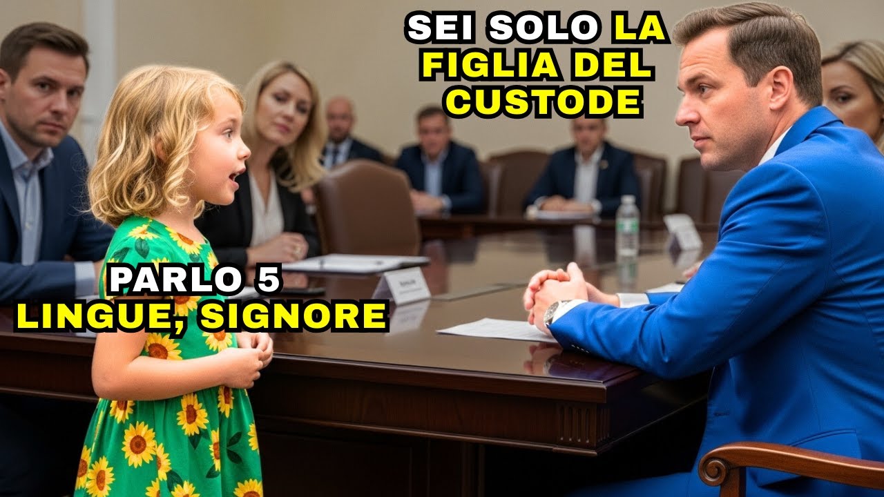 “PARLO 5 LINGUE”, DISSE LA FIGLIA DEL CUSTODE… IL MILIONARIO RISE, MA RIMASE GELATO QUANDO…