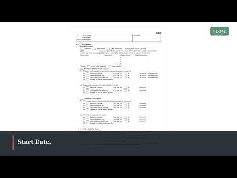 How to Fill Out Form FL-342 in California (2026) | Child Support Order Attachment