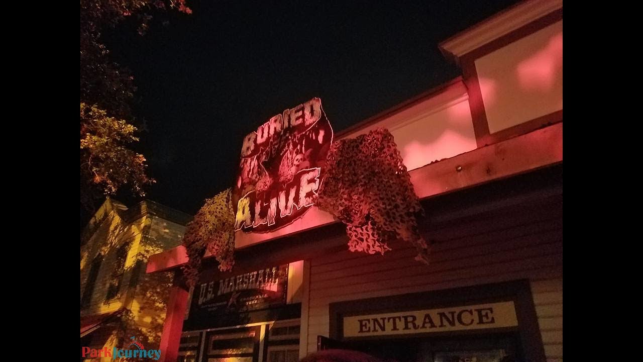 360º 6 Flags Fiesta Texas Buried Alive walkthrough behind the scenes