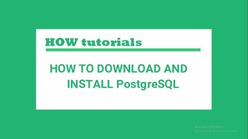How to Install PostgreSQL & pgAdmin III on Windows 10