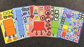 [🍒paper diy🍒] NUMBERBLOCKS! DIY Make a Face Stickers | Funny Numberblocks Faces screenshot 3