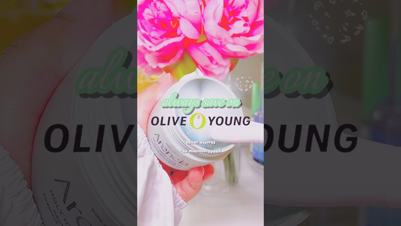 Olive Young discount code to always save money on kbeauty hauls 🎀✨ 