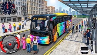 Game Simulator Bus Off-road – Mengemudi Bus di Jalan Berbahaya - Gameplay Android screenshot 3