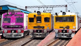Old School Vs New Age Kolkata Emu Local Train Face-Off Vintage Modern Trains Of India