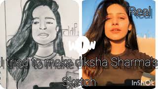 I tried to make diksha Sharma's sketch of ri vlogs | ( baby queen) |  | Ramid art #shorts