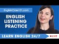 Learn English Live 24/7 🔴 English Listening Practice - Daily Conversations ✔