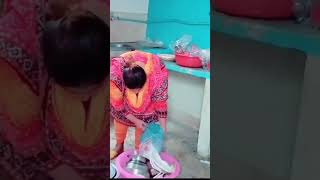 Desi Cleaning Vlog Indian New Village Girl Bathroom Vlog