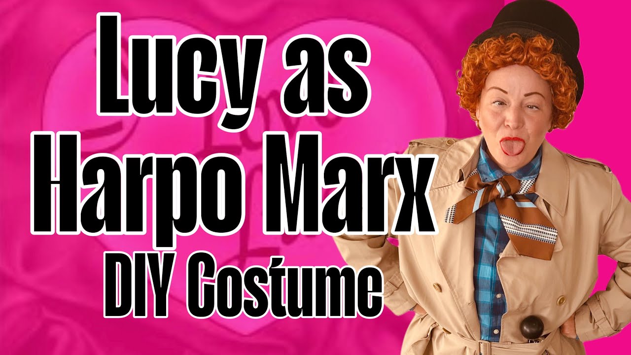 Lucille Ball as Harpo Marx costume and make up tutorial. This is Cal O'Ween