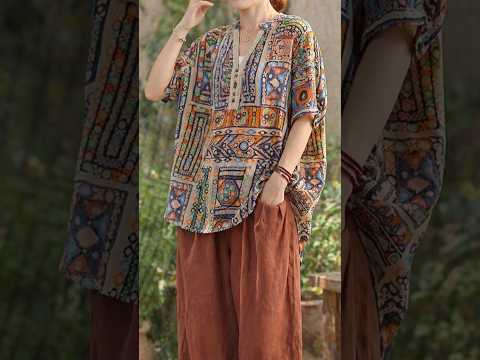 화려한 무늬는 촌스럽다? 4060을 '예술가'로 만드는 에스닉 코디 한 끗 #중년패션 #fashion #style #мода #60대패션