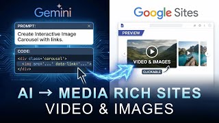 Gemini to Google Sites Part 2: Add stock videos and images