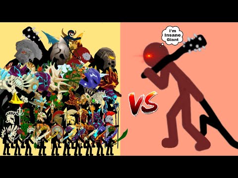 All Figures From Weakest To Strongest New Insane Giant Insane Level Eight Stick War Legacy 