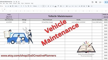 Vehicle Maintenance Tracker in Excel | Car Service Log Tutorial