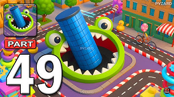 Hole.io - Gameplay Walkthrough Part 49 - Swallow Everything & Dominate the City (Android, iOS)