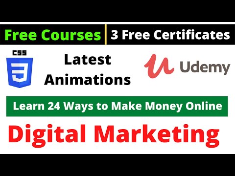 Udemy Free Certificate Courses How to earn Money Online CSS Animations Online Classes #DeepShukla