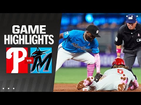 Phillies vs Marlins Game Highlights 51224  MLB Highlights