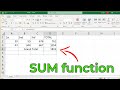 How to use the sum function in microsoft excel 2023
