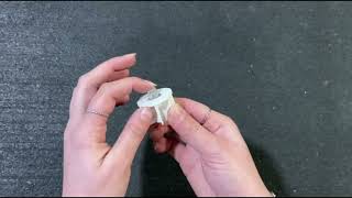 Spy098 - 32Lik Yaylı Yuvarlak Pimli Beyaz Boru Sonu Tıpası