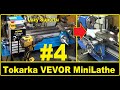 #4 Mini tokarka jak ustawić luz na sankach skrętnych i poprzecznych VEVOR 180x350 skrobanie suportu