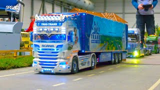 SUPER LONG RC COMPILATION PART 1 - HEAVY HAULAGE SCANIA  LESU 945 - SWISS SCALE TRUCKING