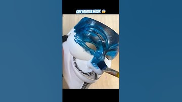 Painting a DIY Hacker Mask for Halloween!? 😱 #shorts #halloween #mask